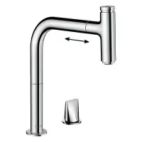 Смеситель для кухонной мойки Hansgrohe Metris Select 73804000_vstvo