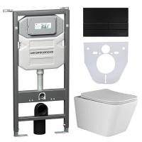 Унитаз с инсталляцией Сет 4 в 1 Ceramicanova CN3007_1002B_1000