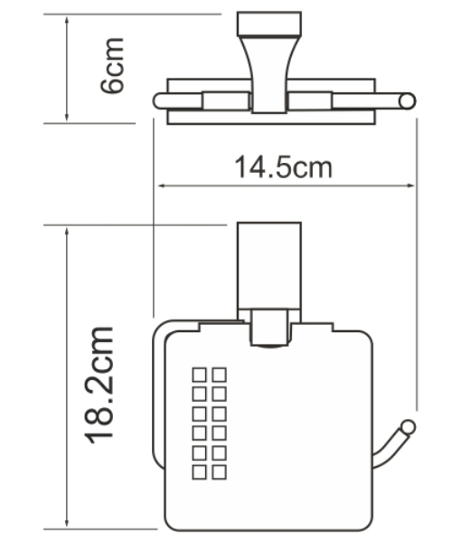 Фото держатель для туалетной бумаги wasserkraft lopau k-6025