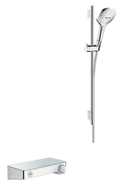 Фото термостатический смеситель для душа hansgrohe shower tablet select 27026000