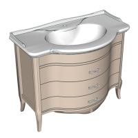 Тумба под раковину Caprigo Модена 110 см, цвет: bianco antico (B002) 11816