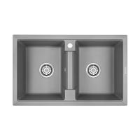 Кухонная мойка Paulmark Zwilling 81 см PM238150-GRM