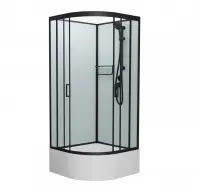 Душевая кабина Frank F400/2 М Black 100x100 см 20073