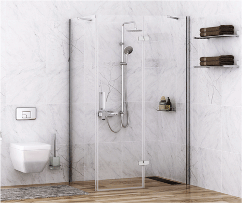 Фото душевое ограждение wasserkraft aller 120x90 см 10h07white l/r