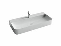 Раковина подвесная Ceramicanova Aura 100 см, цвет: белый CN2007