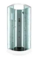Душевая кабина DTO 100x100 см EM1510NLED+GM с гидромассажем