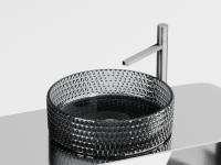 Раковина накладная Ceramicanova Cristal 36 см, цвет: черный CN6060