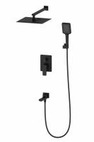 Душевая стойка Wonzon & Woghand Edge цвет: Черный WW-88939003-MB