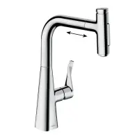Смеситель для кухонной мойки Hansgrohe Metris Select 73817000