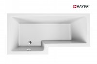 Акриловая ванна Vayer Options 165x85 см L