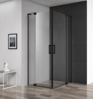 Душевое ограждение Cezares Slider SLIDER-A-2-80/90-C-NERO 80 см