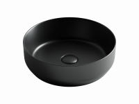 Раковина накладная Ceramicanova Element 39 см, цвет: черный CN6022MB