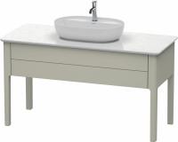 Тумба под раковину Duravit Luv 133 см, цвет: серый матовый лак LU956109292