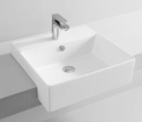 Раковина накладная ArtCeram Quadro 50 см QUL004 01 00