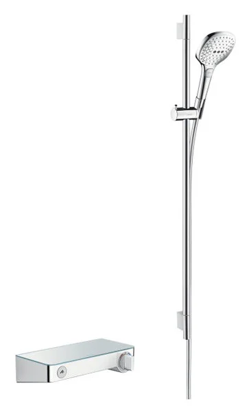 Фото термостатический смеситель для душа hansgrohe shower tablet 27027000
