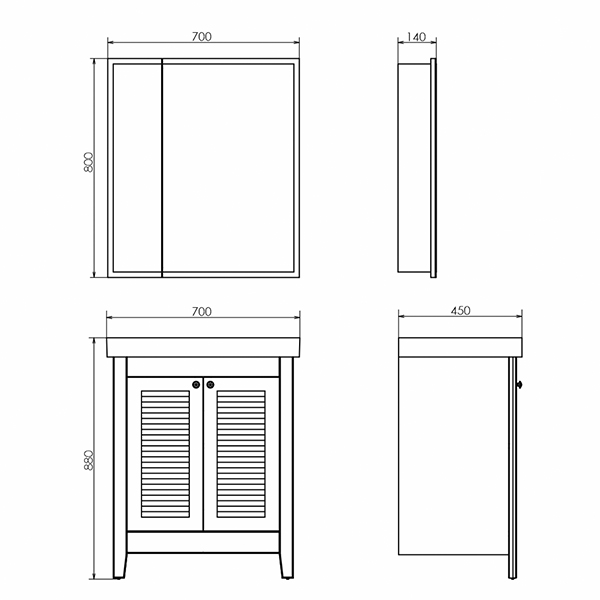 Фото зеркальный шкаф с подсветкой comforty классик 80 см 00-00013780