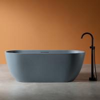 Ванна из искусственного камня Abber Frankfurt 170x75 см AM9941G серая