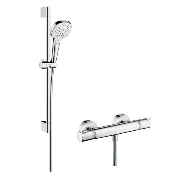 Фото термостатический смеситель для душа hansgrohe croma select e 27013400