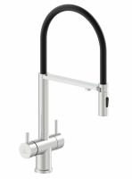Смеситель для кухни с гибким изливом AltroBagno Flusso 050201 Ni