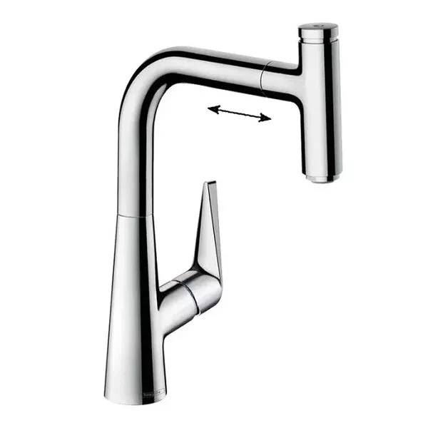 Фото смеситель для кухонной мойки hansgrohe talis select 73852000