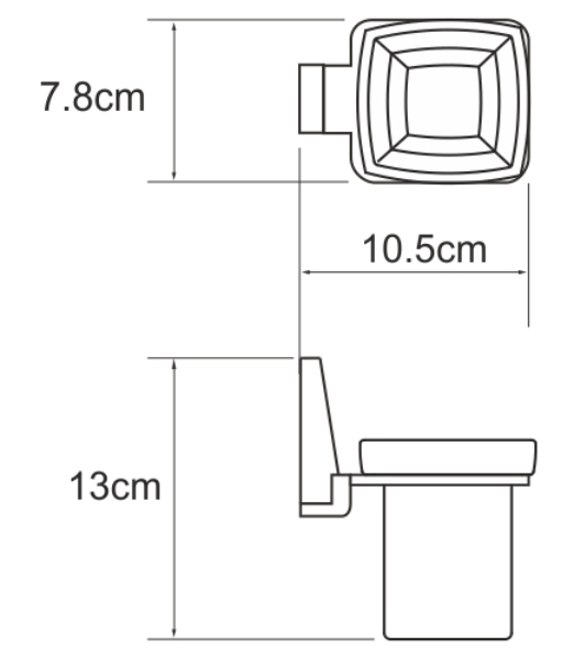 Фото стакан для зубных щеток wasserkraft lopau k-6028
