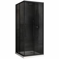 Душевое ограждение Abber Schwarzer Diamant AG02080BDTH 80x80 см