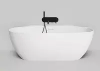 Ванна из искусственного камня Salini Alda Wall 170x90 см 101925M матовая