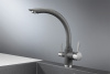 Смеситель для кухни Granula 2304, ГРАФИТ