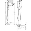 Фото напольный смеситель для ванны hansgrohe tecturis s 73440670