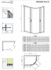 Фото душевое ограждение radaway premium plus e 100x80 см 30481-01-06n