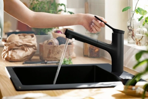 Фото смеситель для кухонной мойки hansgrohe zesis 74803670