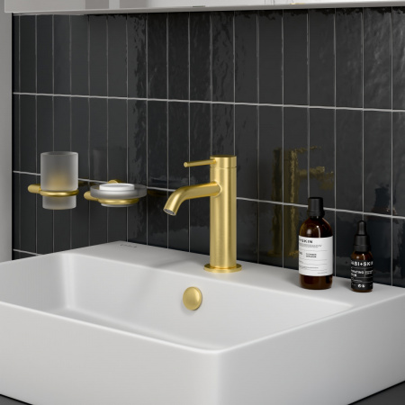 Фото смесители для раковины vitra minimax round a4353025exp цвет золото