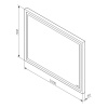 Фото зеркало с led подсветкой am.pm gem 100 см m91amox1001wg