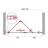 Фото душевая дверь belbagno albano-bs-12-70-c-cr 70 см