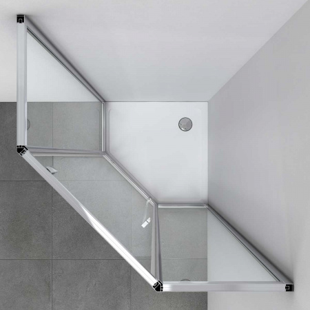 Фото душевое ограждение vincea penta 100x100 см  vsp-3p100cl