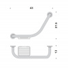 Фото ручка для ванной colombo design complementi b9722