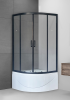 Душевое ограждение Royal Bath BK RB100BK-T-BL 100x100 см