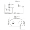 Фото встраиваемый смеситель для раковины wasserkraft main 4100 4130