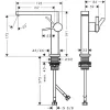 Фото смеситель для раковины hansgrohe tecturis e 73041000