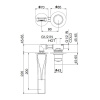 Фото смеситель для раковины webert one-b nb830606015