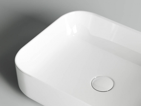 Фото раковина накладная ceramicanova element 50 см, цвет: белый cn6011