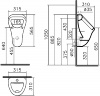 Фото подвесной писсуар vitra arkitekt 6202b003-0198