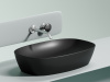 Фото раковина накладная ceramicanova element 60 см, цвет: черный cn6049mb