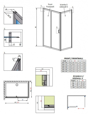 Фото душевая стенка radaway premium plus s 100 см 33423-01-06n