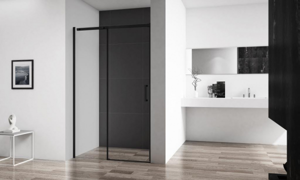 Фото душевая дверь belbagno acqua-bf-1-120-c-nero 120 см