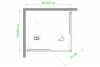 Фото душевое ограждение royal bath hpd rb8090hpd-t-bl 90x80 см