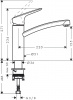 Фото смеситель для кухни hansgrohe logis 71832000