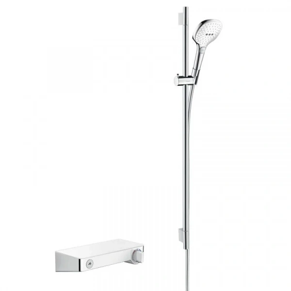 Фото термостатический смеситель для душа hansgrohe shower tablet select  27027400