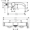 Фото смеситель для ванны hansgrohe vivenis 75420670