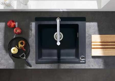 Фото смеситель для кухонной мойки hansgrohe metris select 73804000_vstvo